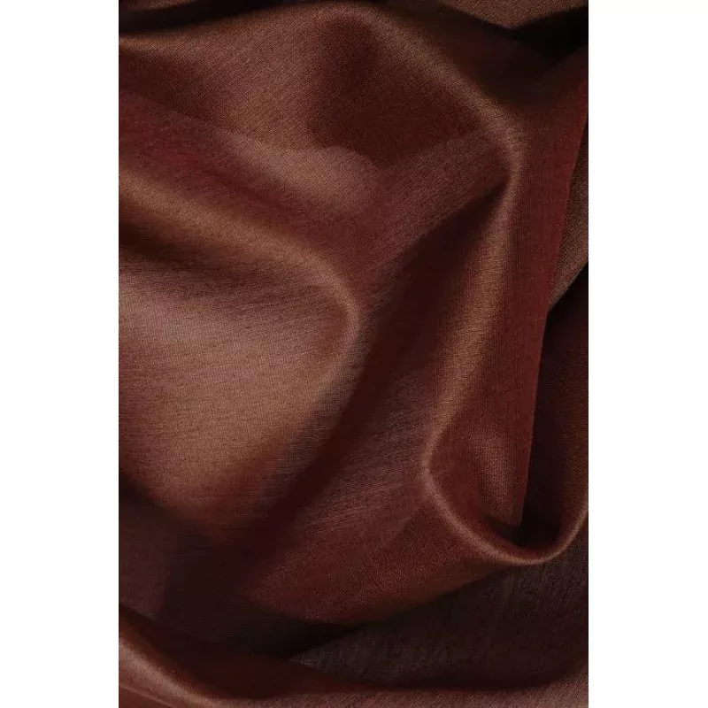 Rustic Brown Cotton Silk Fabric
