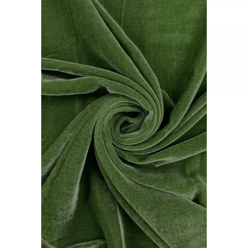 Sage Silk Rayon Velvet Fabric