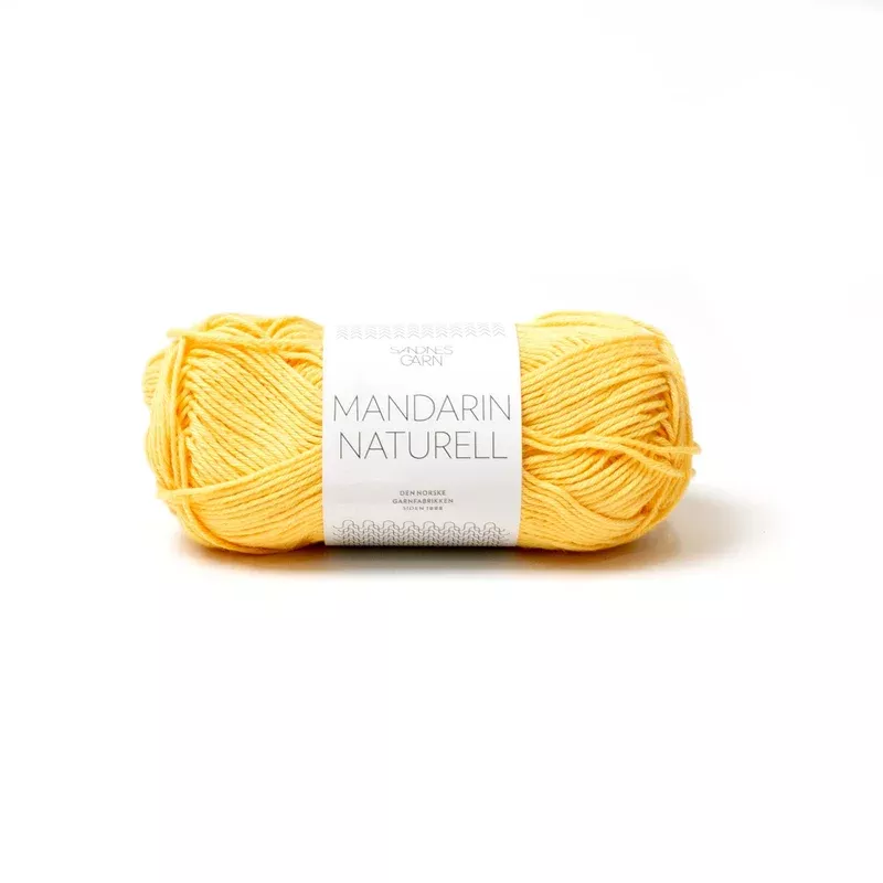 Sandes Garn – Mandarin Naturell – 2206 Yellow