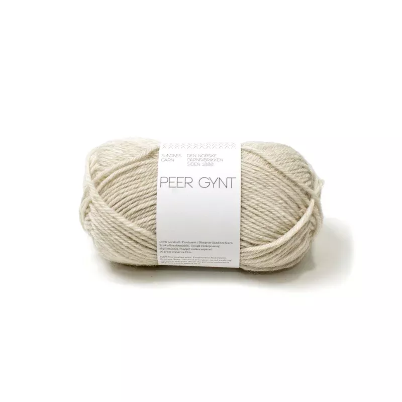 Sandes Garn – Peer Gynt – 2641 Natural White Melange