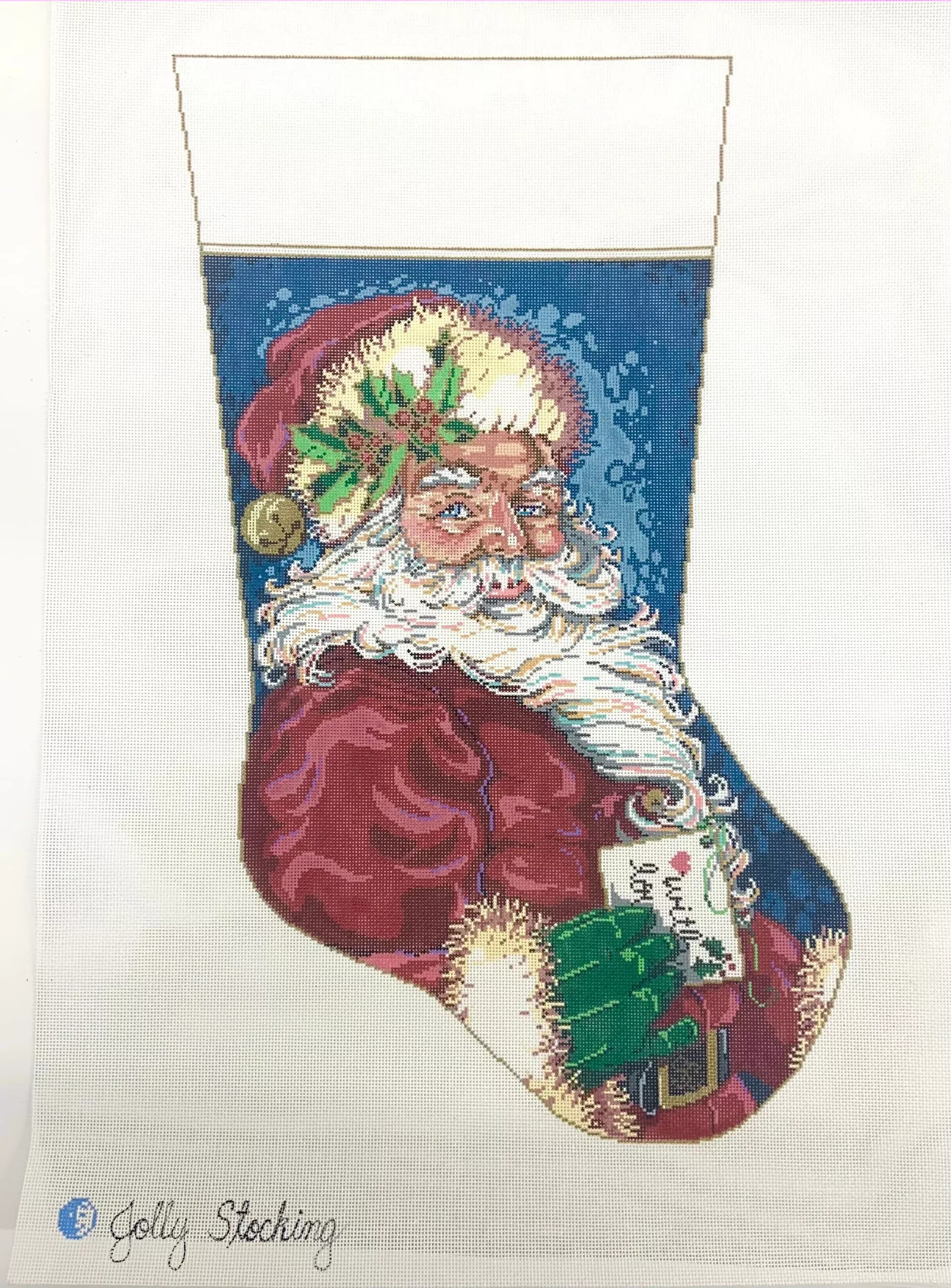 Sandra Gilmore Jolly Santa Stocking
