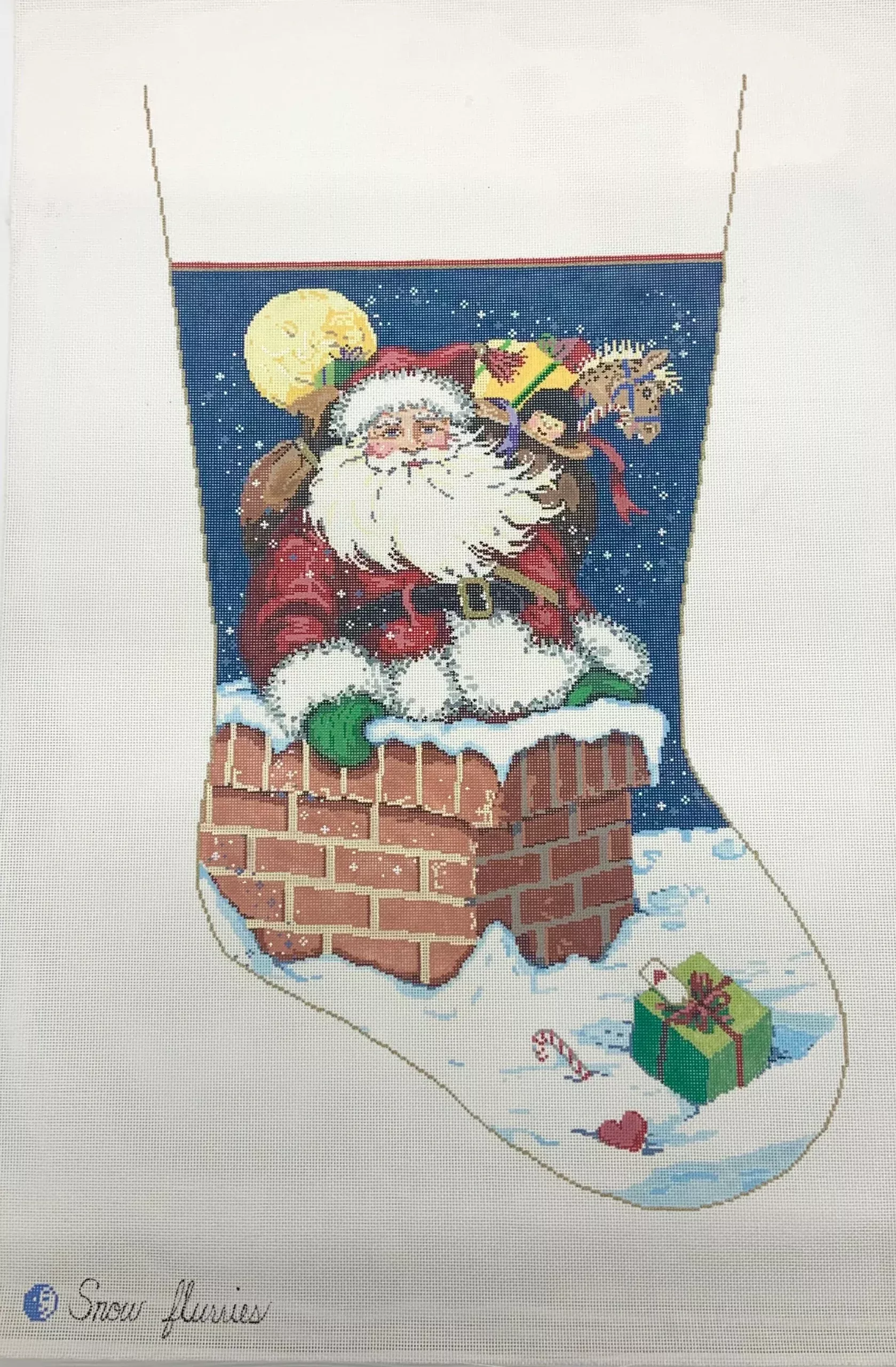 Sandra Gilmore Snow Flurries Stocking