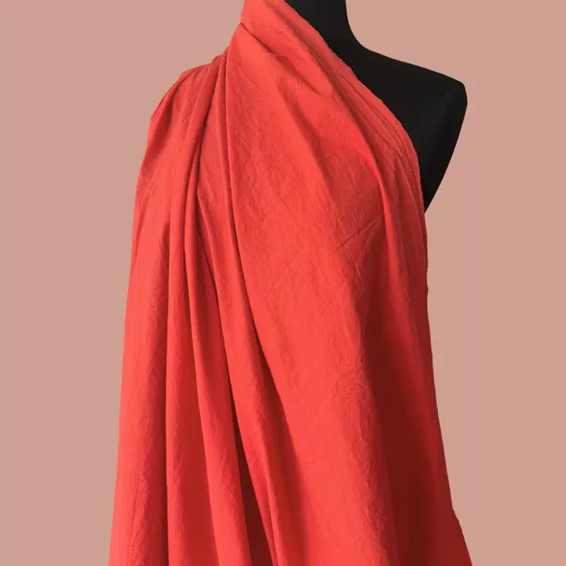 Sandwashed Cotton Poplin – Poppy