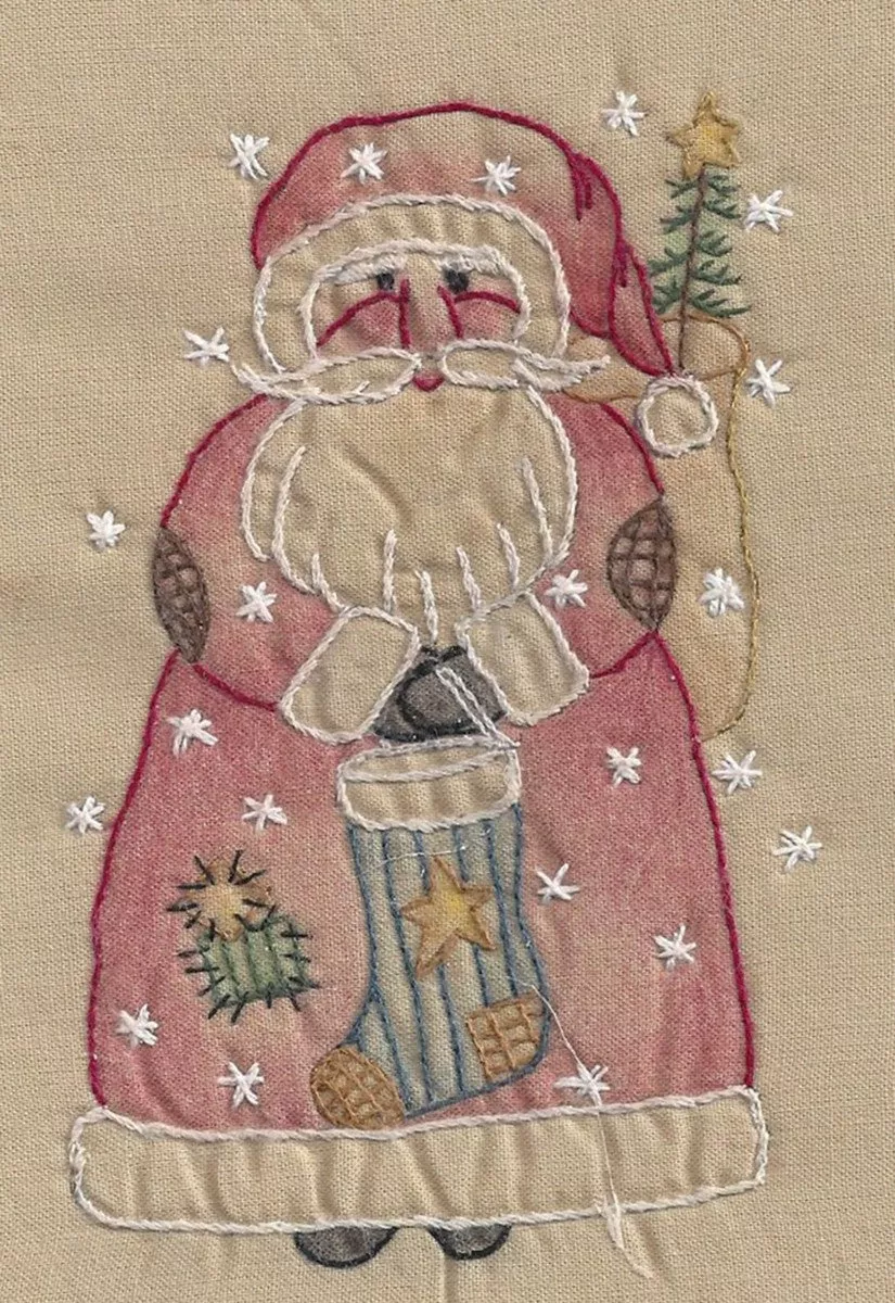 Santa With Sock Tea Dye