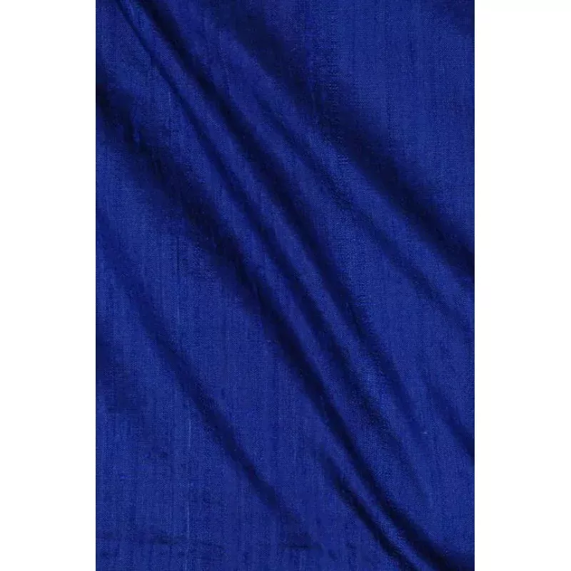 Sapphire Blue Dupioni Silk Fabric