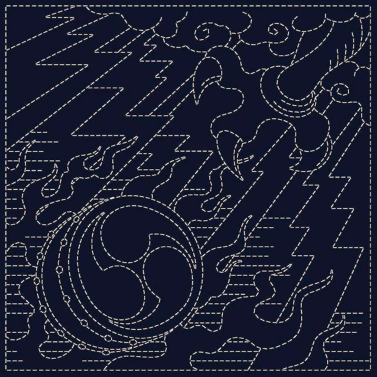 Sashiko Cloth Koi-Koi - Oni-Fuda