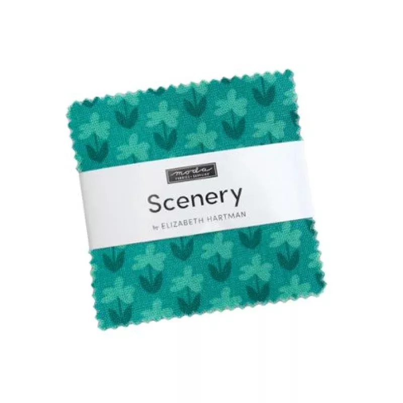 Scenery – Precut Quilting Cotton Fabric – Mini Charm