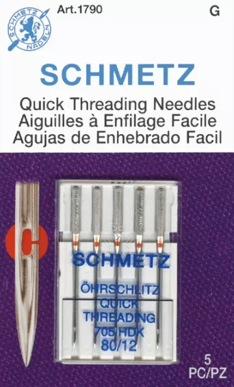 Schmetz #1790 - Quick Threading Needles - 80/12
