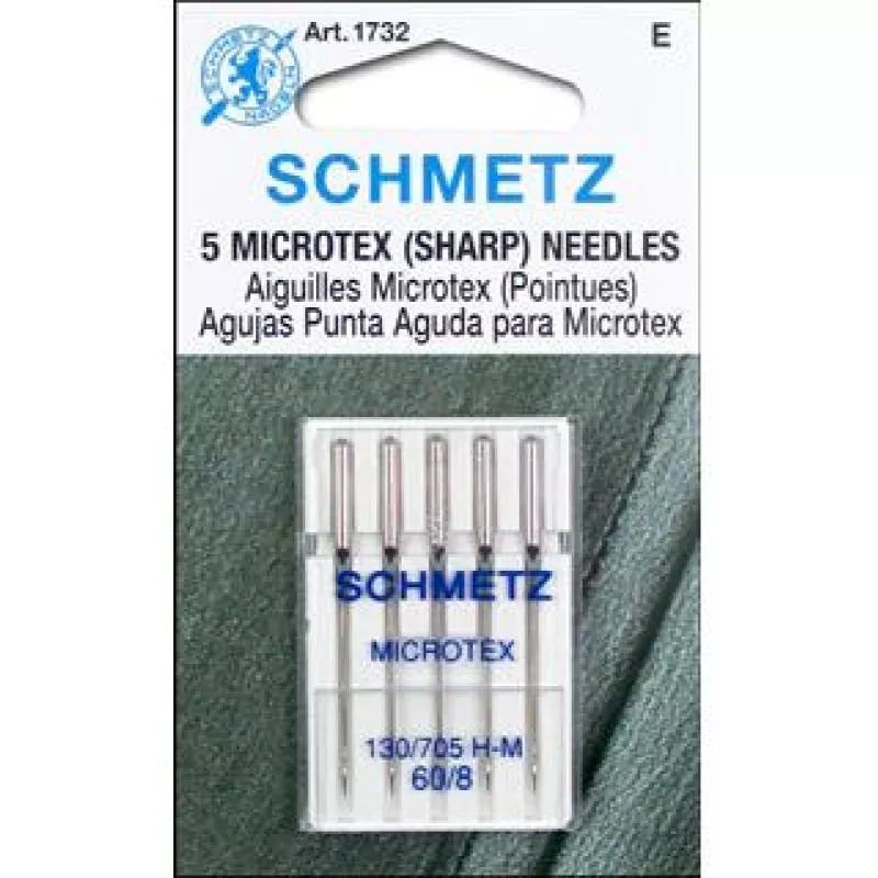 Schmetz Mach Needle Microtex Sharp Sz 60/8 5pc