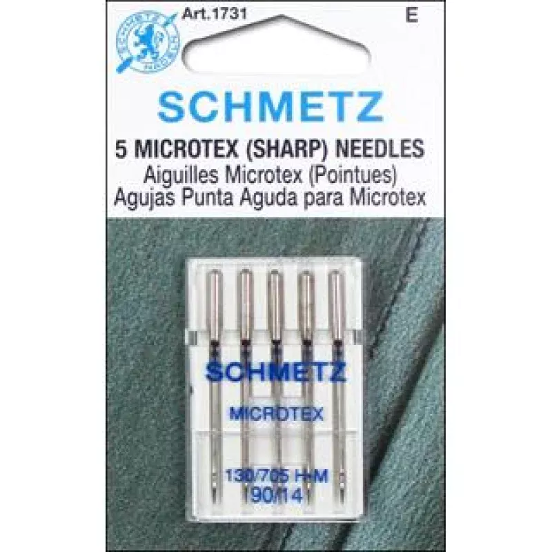 Schmetz Mach Needle Microtex Sharp Sz 90/14 5pc