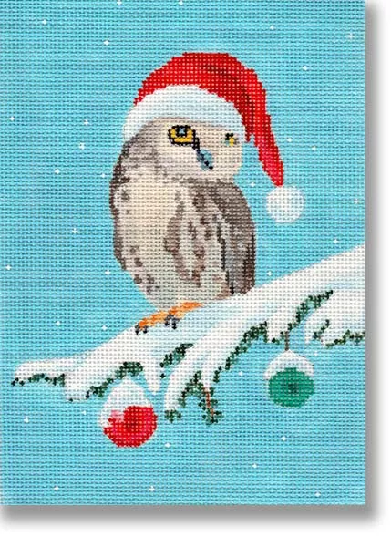 Scott Church Needlepoint – Christmas Owl