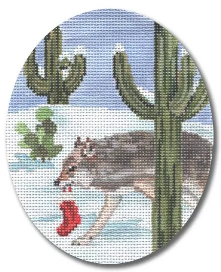 Scott Church Needlepoint – Coyote