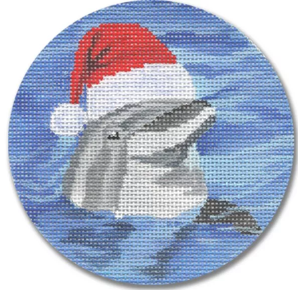 Scott Church Needlepoint – Dolphin