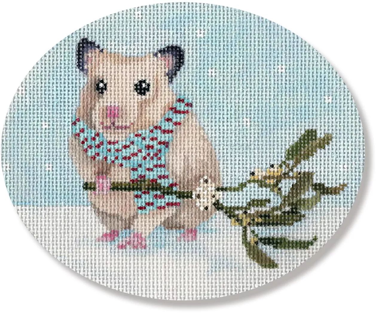 Scott Church Needlepoint – Hamster Ornament