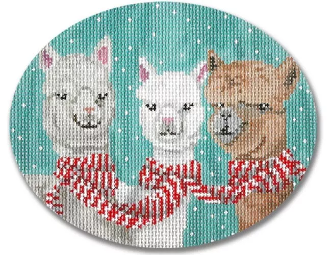 Scott Church Needlepoint – Llamas