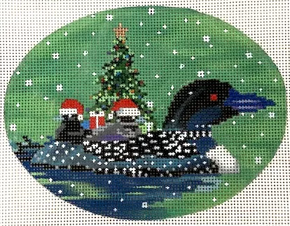 Scott Church Needlepoint – The Loon Family
