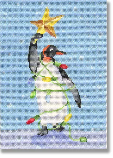 Scott Church Needlepoint – Penguin with Star