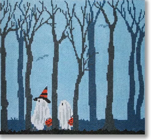 Scott Church Needlepoint – Trick or Trees