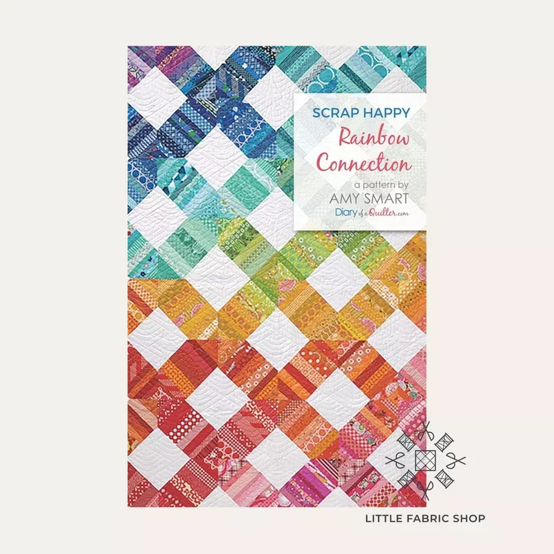 Scrap Happy Rainbow Connection Quilt | Quilt Pattern | Amy Smart