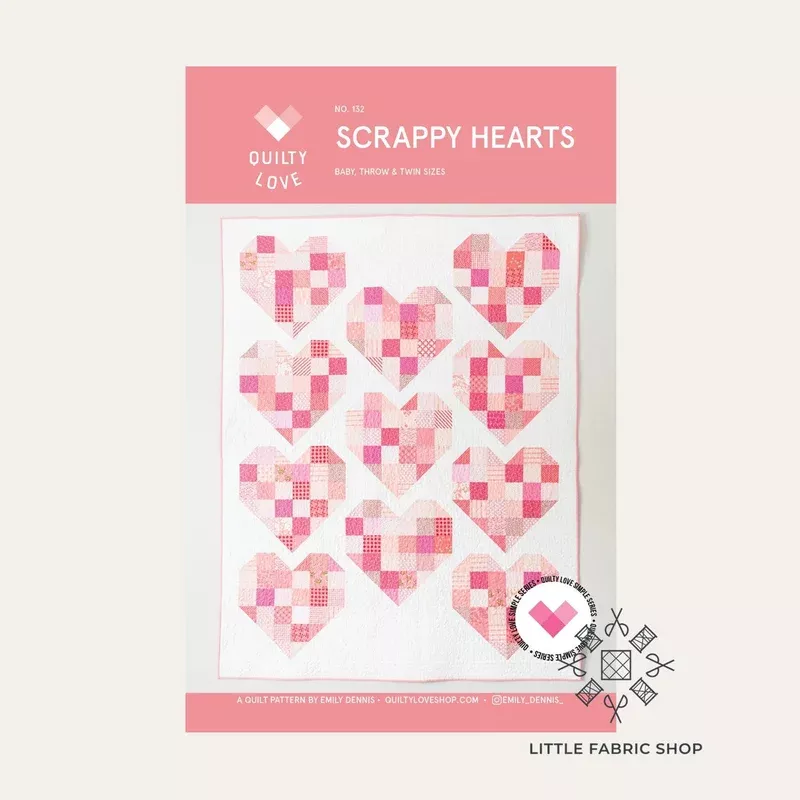 Scrappy Hearts | Quilt Pattern | Quilty Love