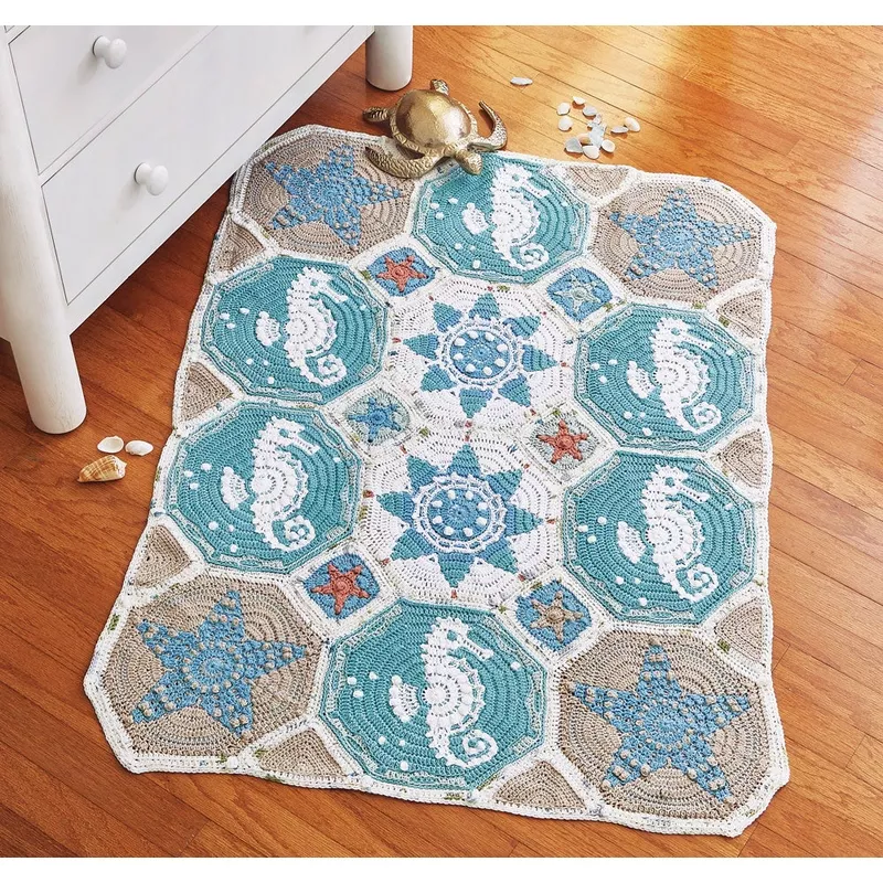 Sea-labrate Mosaic Baby Blanket