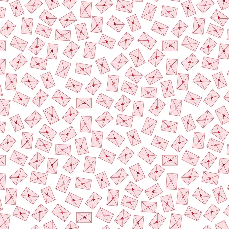 Seasonal Basics White Love Notes Yardage by Christopher Thompson for Riley Blake Designs