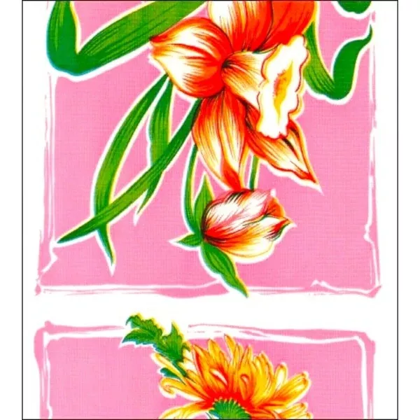 Sentimental Pink Oilcloth Tablecloths