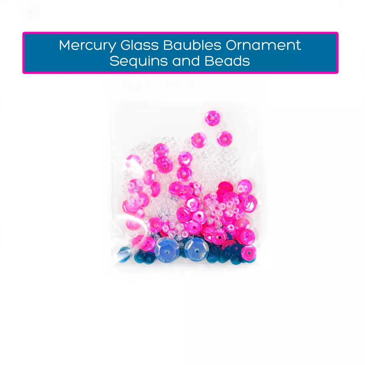 Sequins and Beads For The Mercury Glass Bauble Ornaments