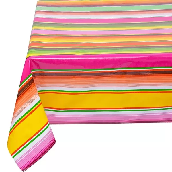 Serape Pink Oilcloth Tablecloths