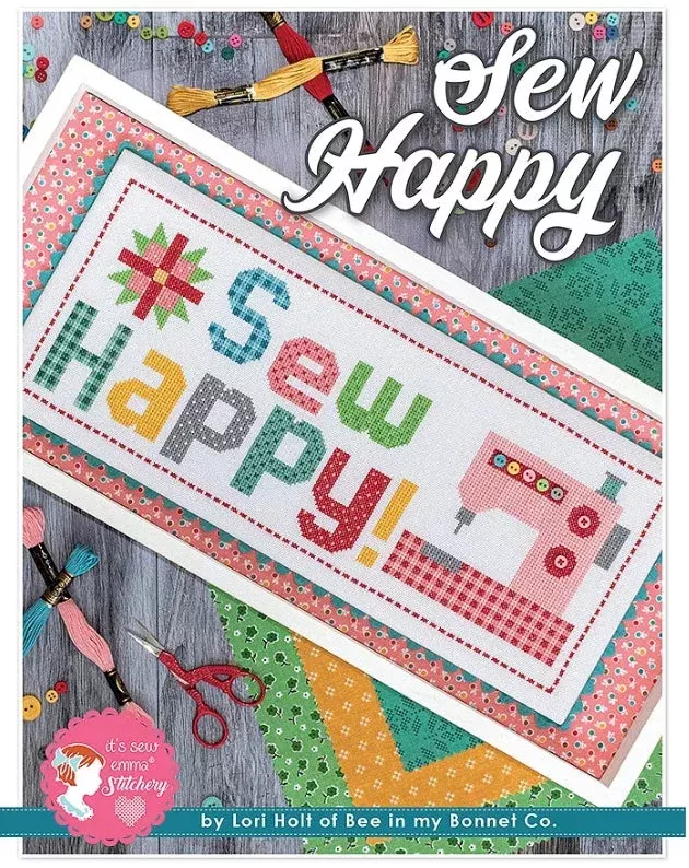 Sew Happy Cross Stitch Pattern by Lori Holt