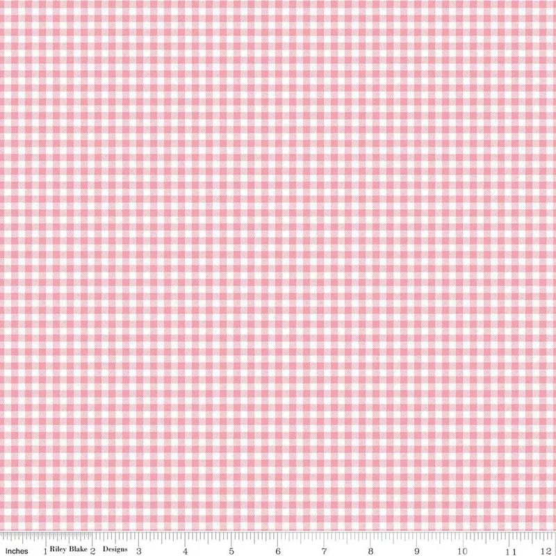 Sew In Love Rose Gingham Yardage by Dani Mogstad for Riley Blake Designs
