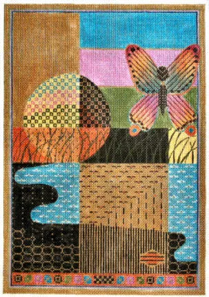 Sharon G. Needlepoint Designs – Moon Fly