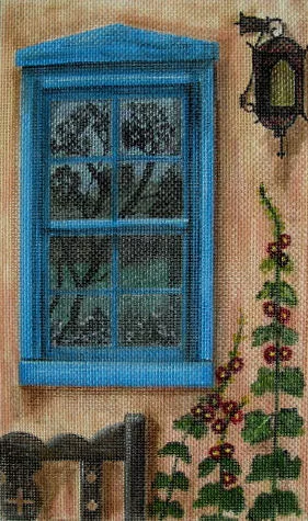Sharon G. – Windows, Santa Fe and Hollyhocks