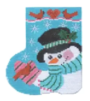 Shelly Tribbey Designs – Cardinal Snowman Mini Sock