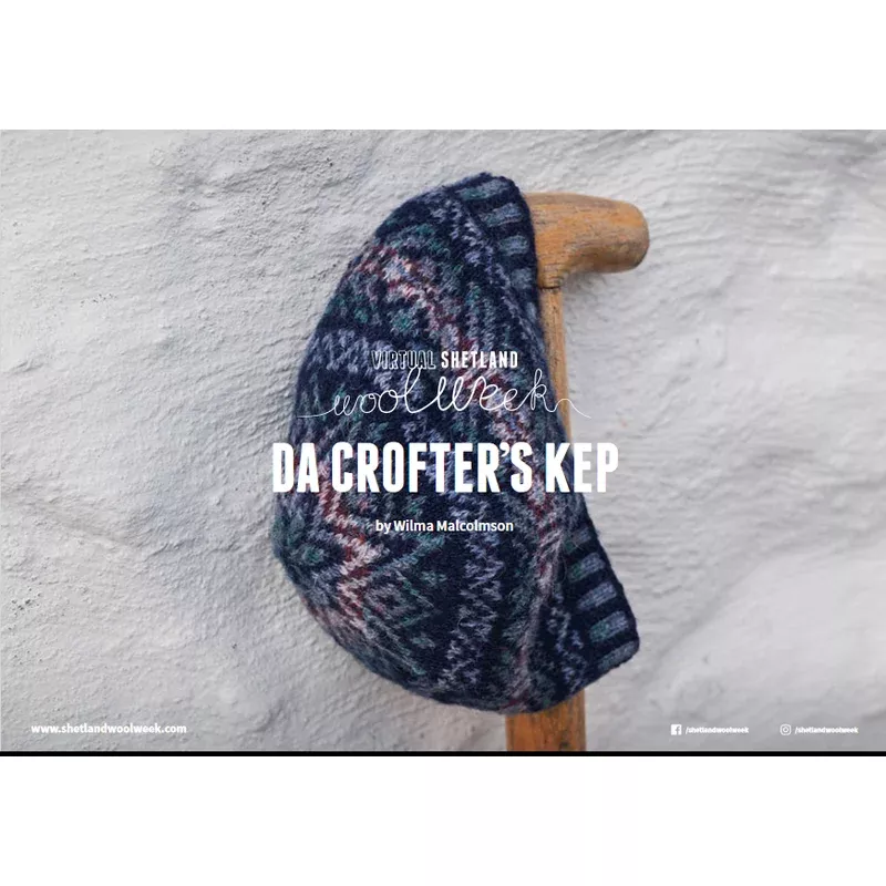 Shetland Wool Week 2021 hat kit – Da Crofter’s Kep by Wilma Malcolmson