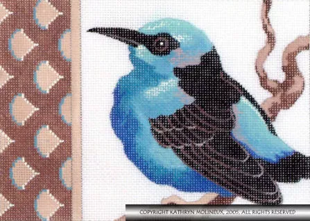 Shorebird Designs – Blue Honeycreeper