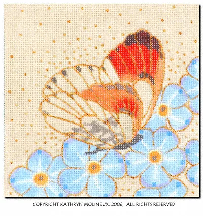 Shorebird Designs – Box Top: Satsuma Butterfly