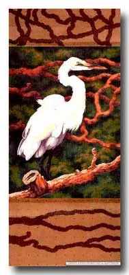 Shorebird Designs – Egret Scroll
