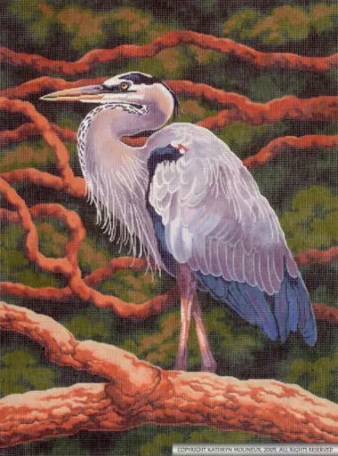 Shorebird Designs – Heron Scroll (Center)