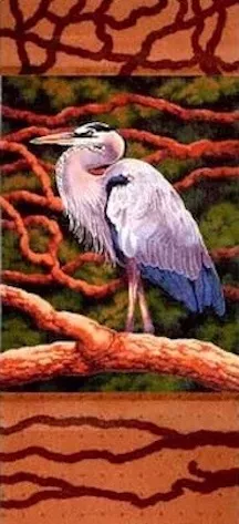 Shorebird Designs – Heron Scroll