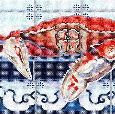 Shorebird Designs- Squares: Crab on the Counter