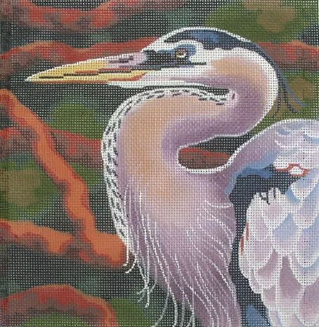 Shorebird Designs – Squares: Heron