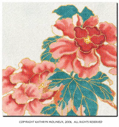 Shorebird Designs – Squares: Japanese Roses