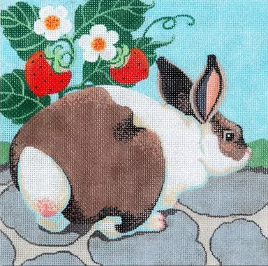 Shorebird Designs – Squares: Rabbit & Strawberries