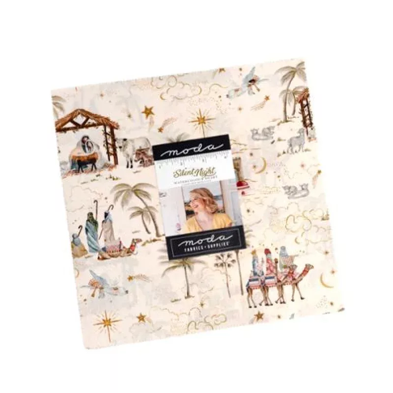 Silent Night – Precut Quilting Cotton Fabric – Layer Cake