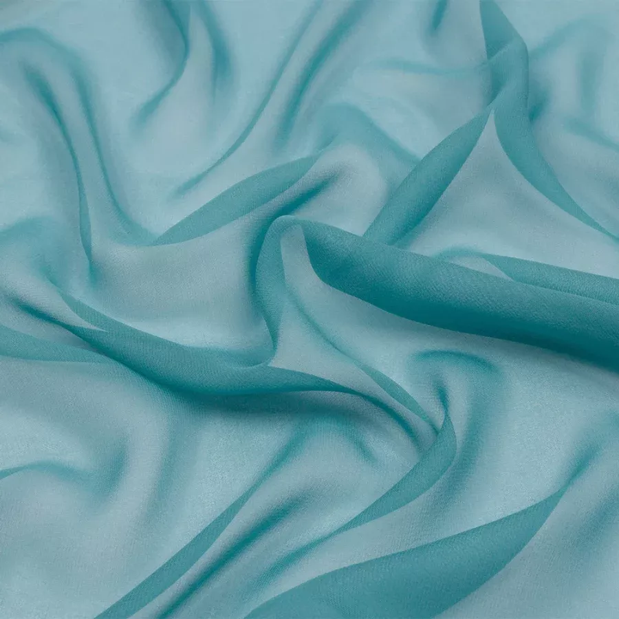 Silk Chiffon 44″ – Colonial Blue – Premium Collection Fabric