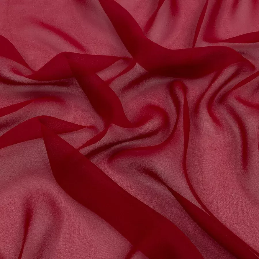Silk Chiffon 54″ – Chili Pepper – Premium Collection Fabric