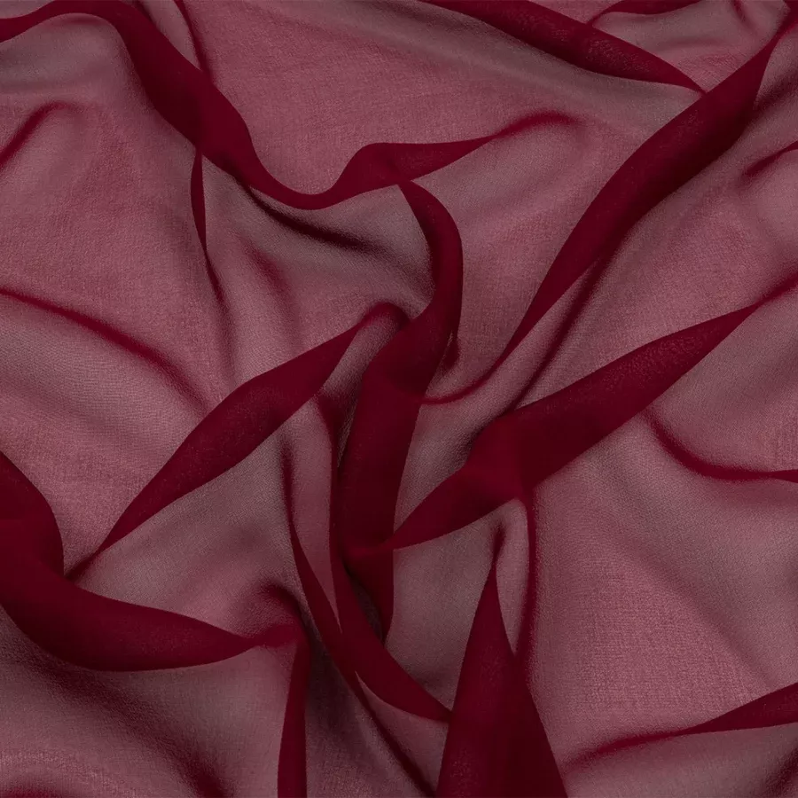 Silk Chiffon 54″ – Maroon – Premium Collection Fabric