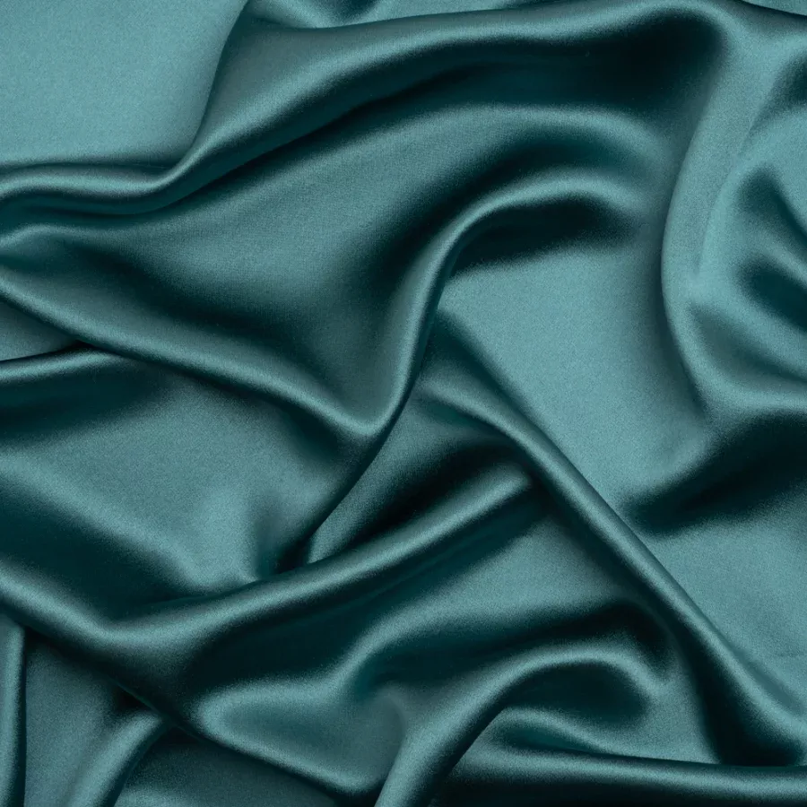 Silk Crepe Back Satin – Colonial Blue – Premium Collection Fabric