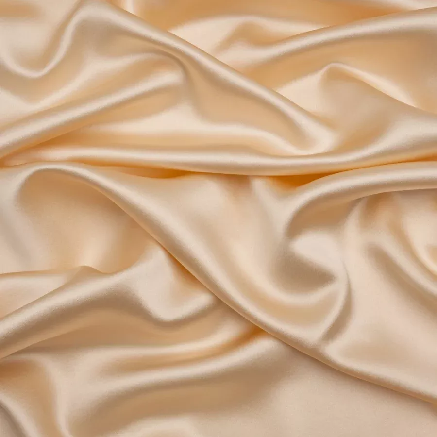 Silk Crepe Back Satin – Cream Pink – Premium Collection Fabric